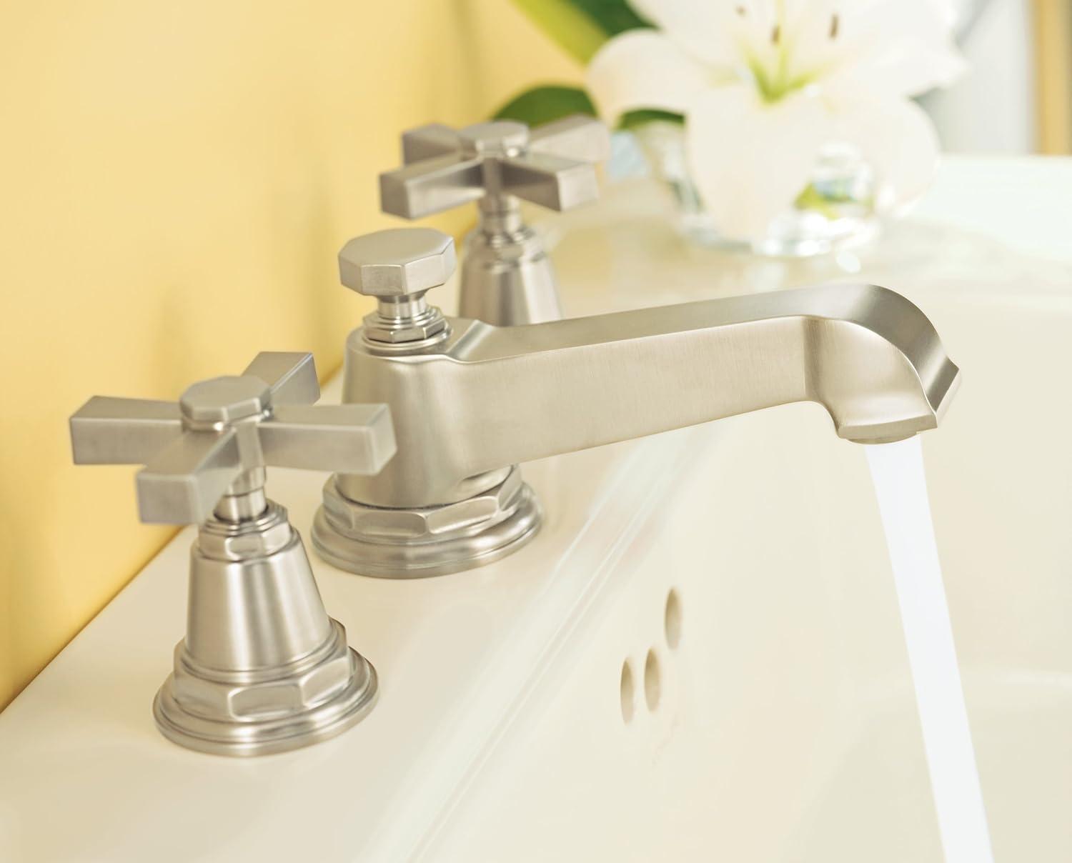 Pinstripe® Pure Widespread Bathroom Sink Faucet with Cross Handles