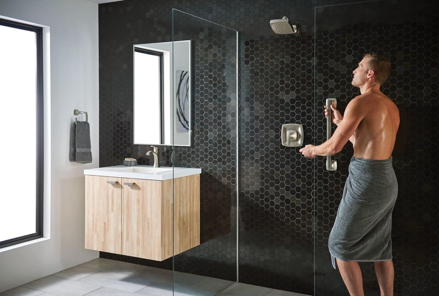 Moen Voss Stainless Steel Transitional Bathroom Grab Bar