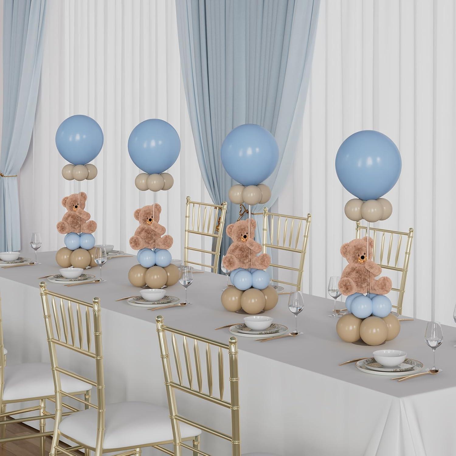 Clear Acrylic Tabletop Balloon Stand Kit, 23.6 Inch, 10 Pack