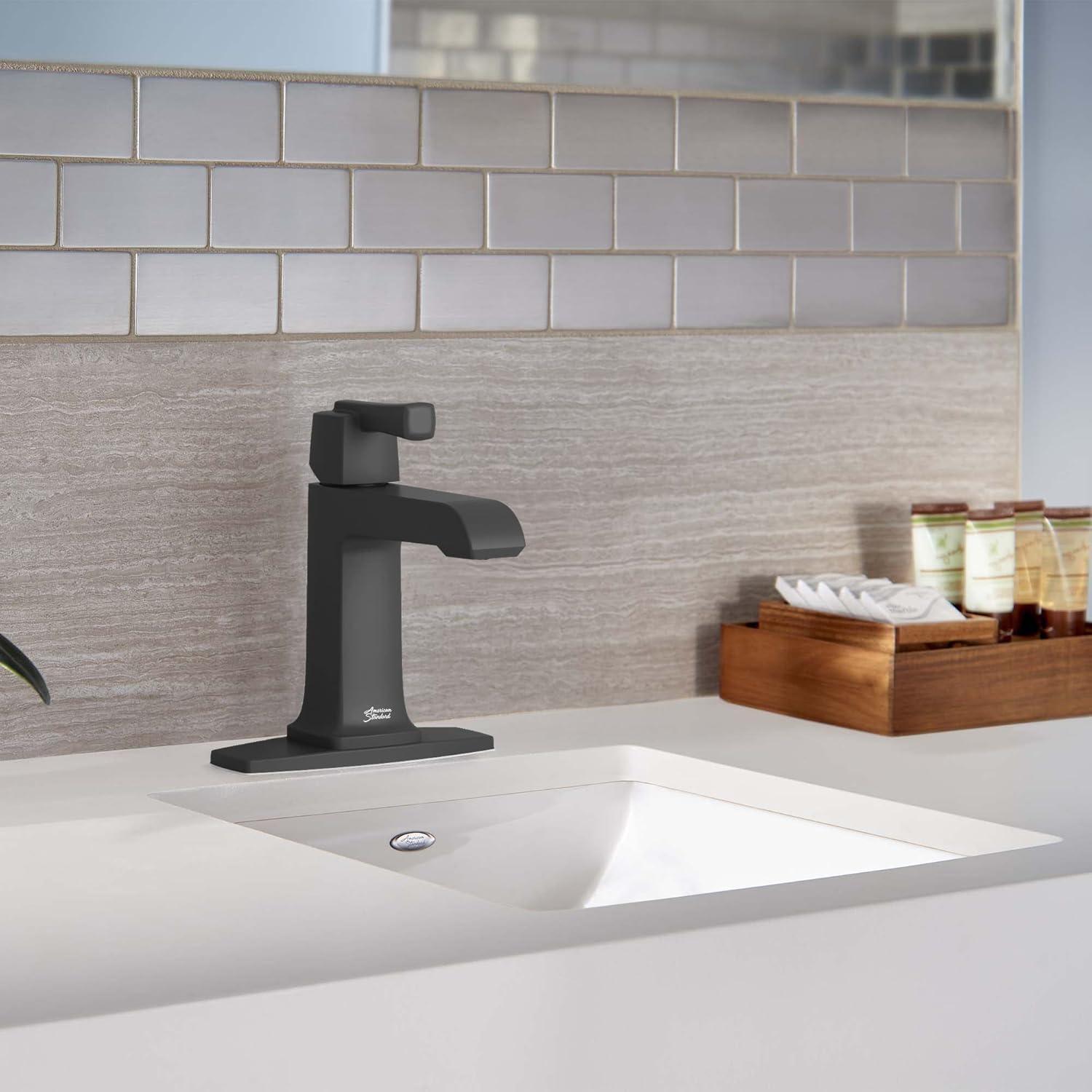 Townsend Matte Black Single Handle Bathroom Faucet