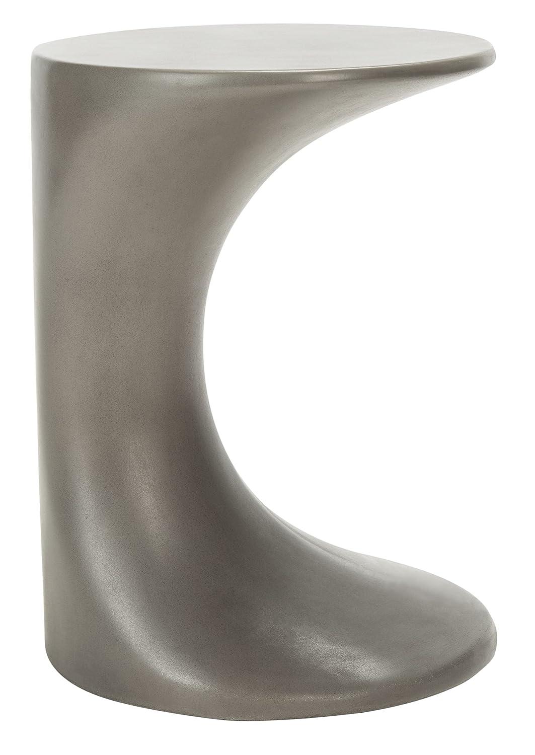 Kavita Concrete Accent Stool - Indoor/Outdoor - VNN1035 - Gray - Safavieh