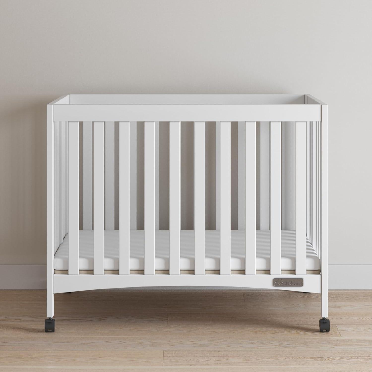 London Mini Portable Crib With Mattress