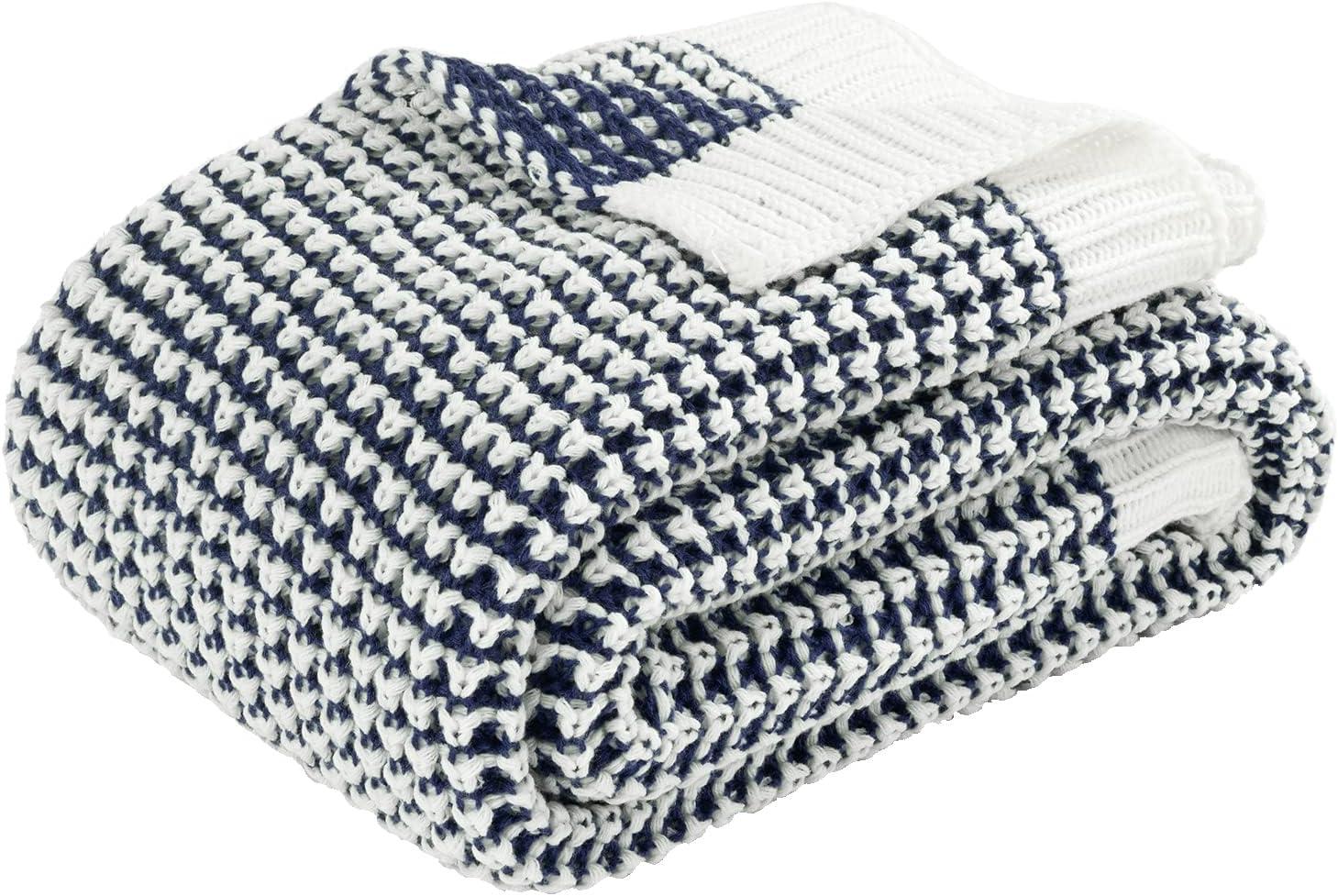 50"x60" Chic and Soft Knitted Throw Blanket - Lush Décor