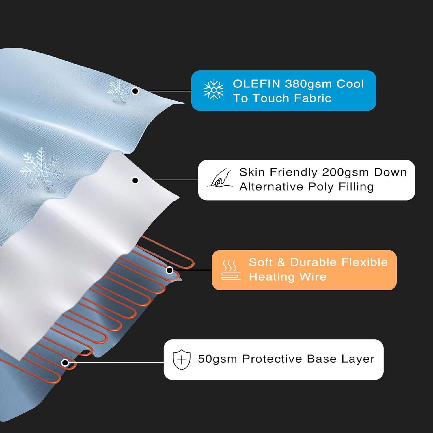 Beautyrest Cool Touch Heated Mattress Pad