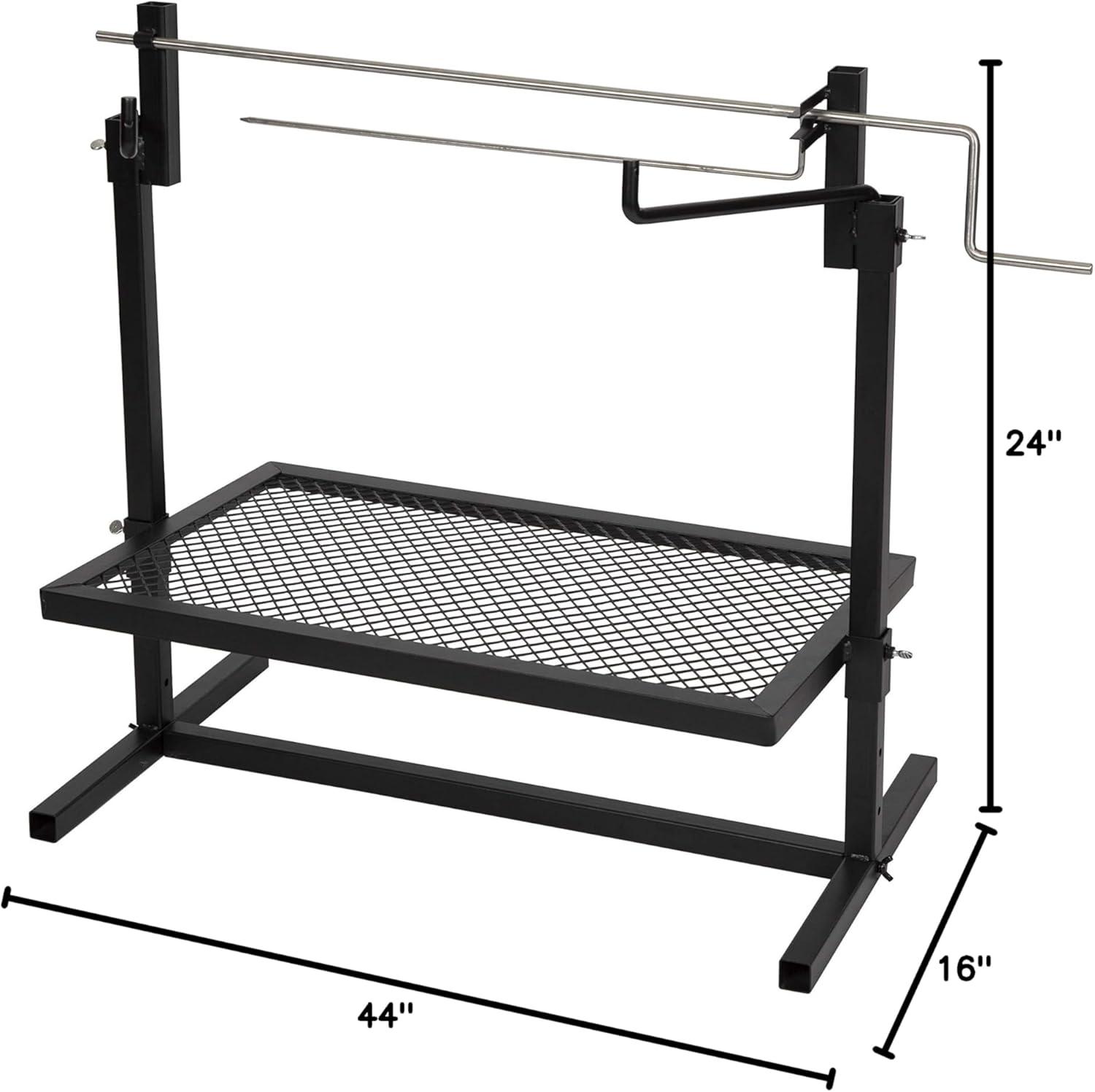 Heavy-Duty Stainless Steel Rotisserie Camp Grill