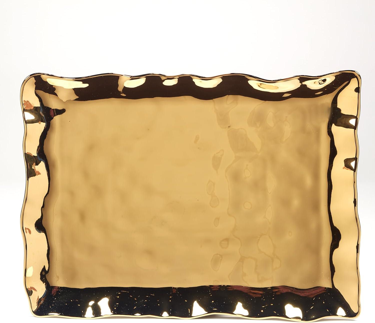 Certified International Gold Coast Rectangular Platter