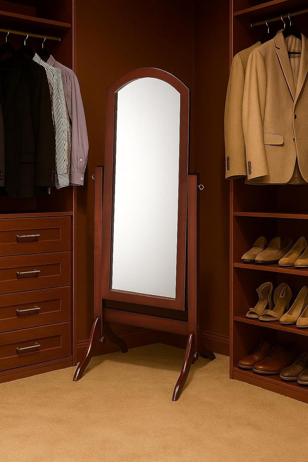 Barrington Cheval Floor Mirror - A/N Walnut Brown