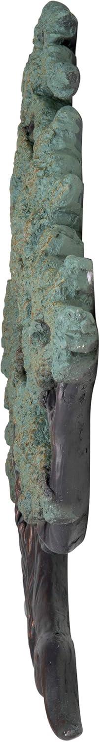 Eternal Tree of Life Large Resin Wall Sculpture in Faux Bronze Verdigris