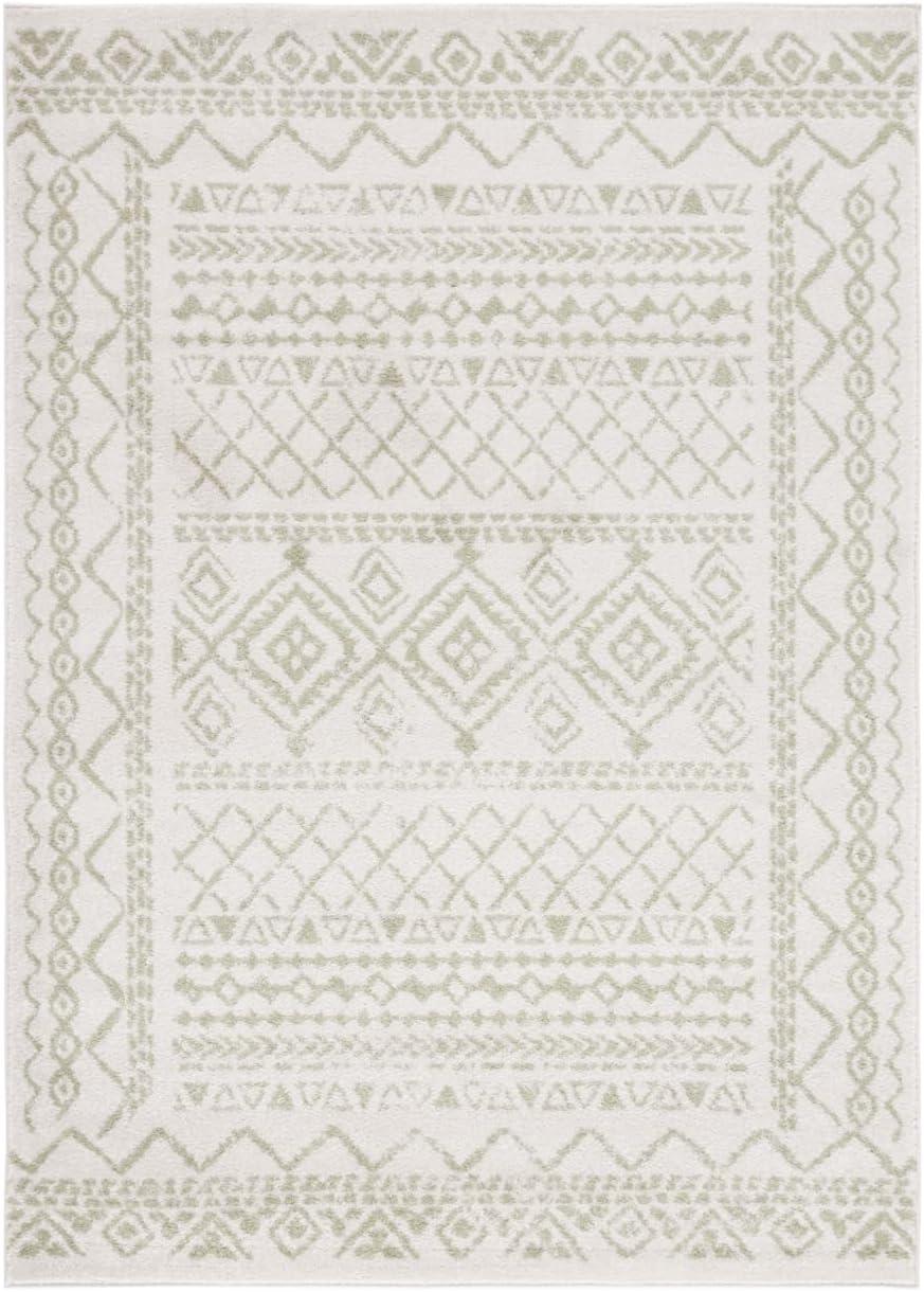 Tulum TUL268 Power Loomed Area Rug - Ivory/Sage - 3'x5' - Safavieh.