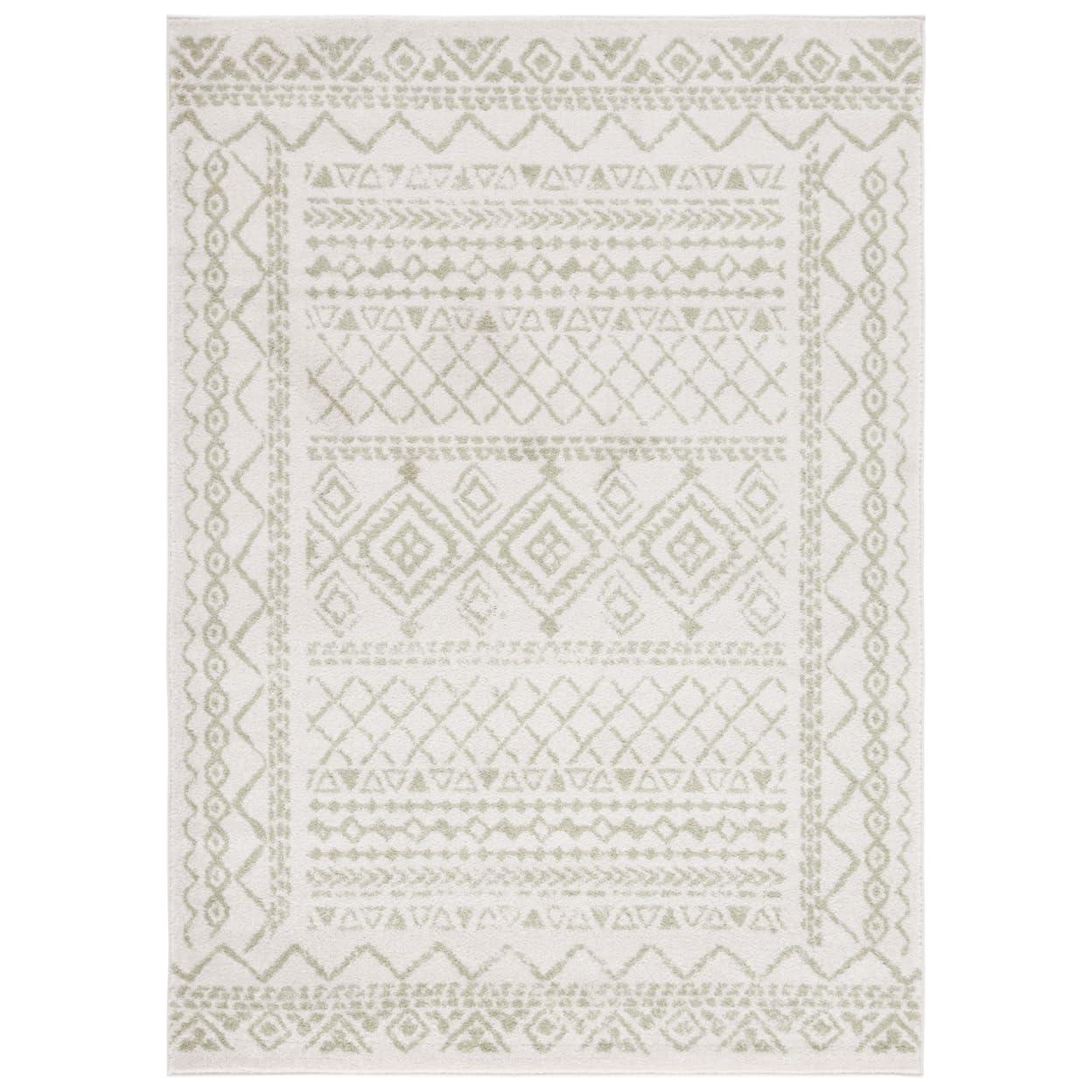 Tulum TUL268 Power Loomed Area Rug - Ivory/Sage - 3'x5' - Safavieh.