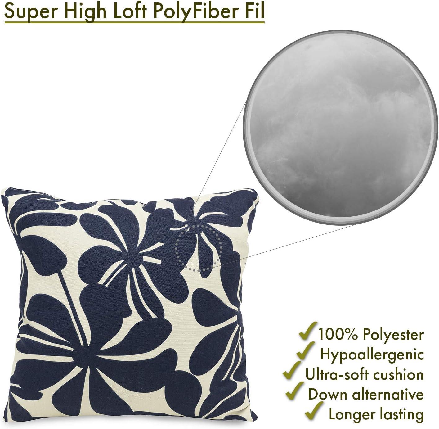 Majestic Home Goods Plantation Floral Indoor/Outdoor Reversible Throw Pillow