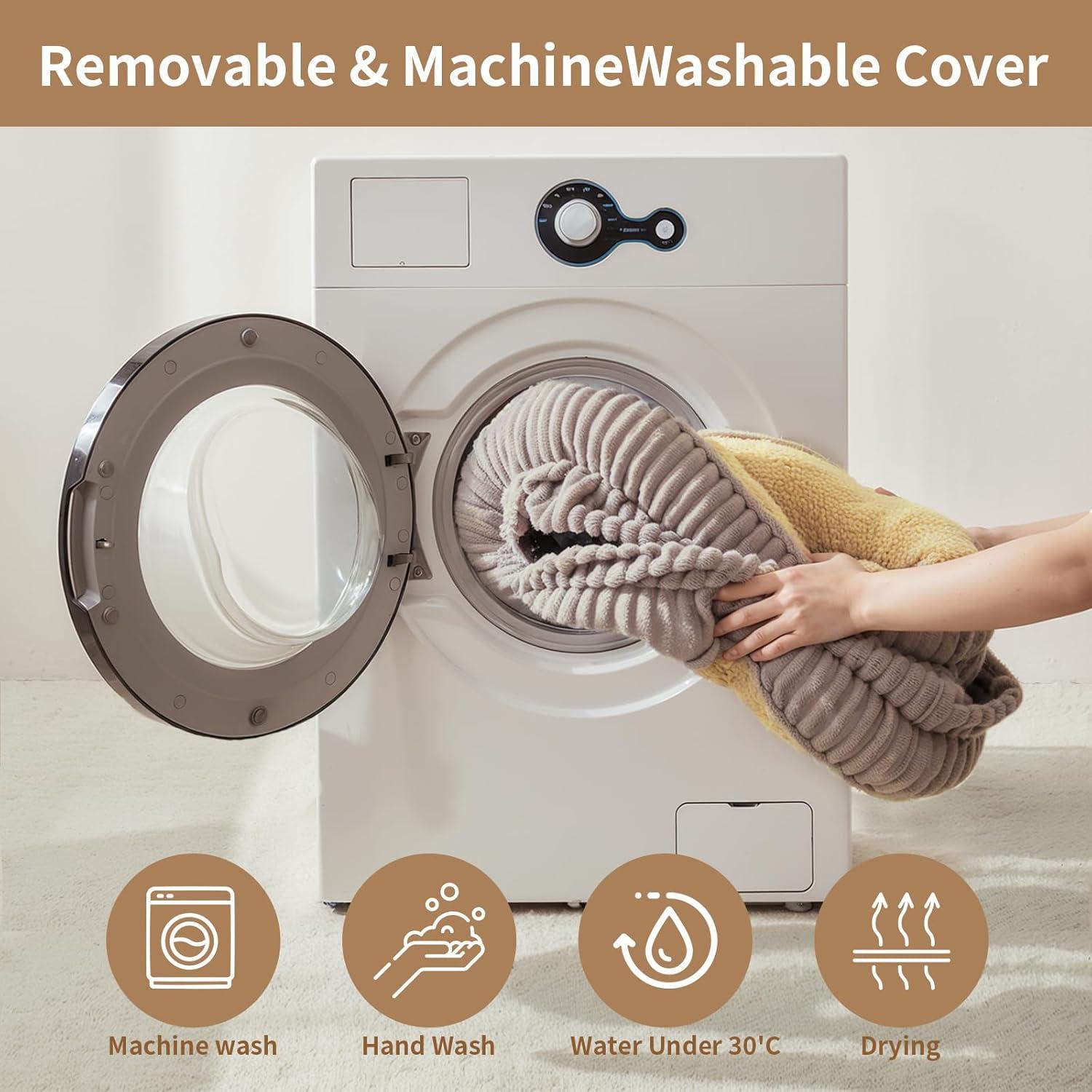 Dog Bed for Puppy, Oval Cat Beds, Pet Couch Bed with Four Sided Bolster