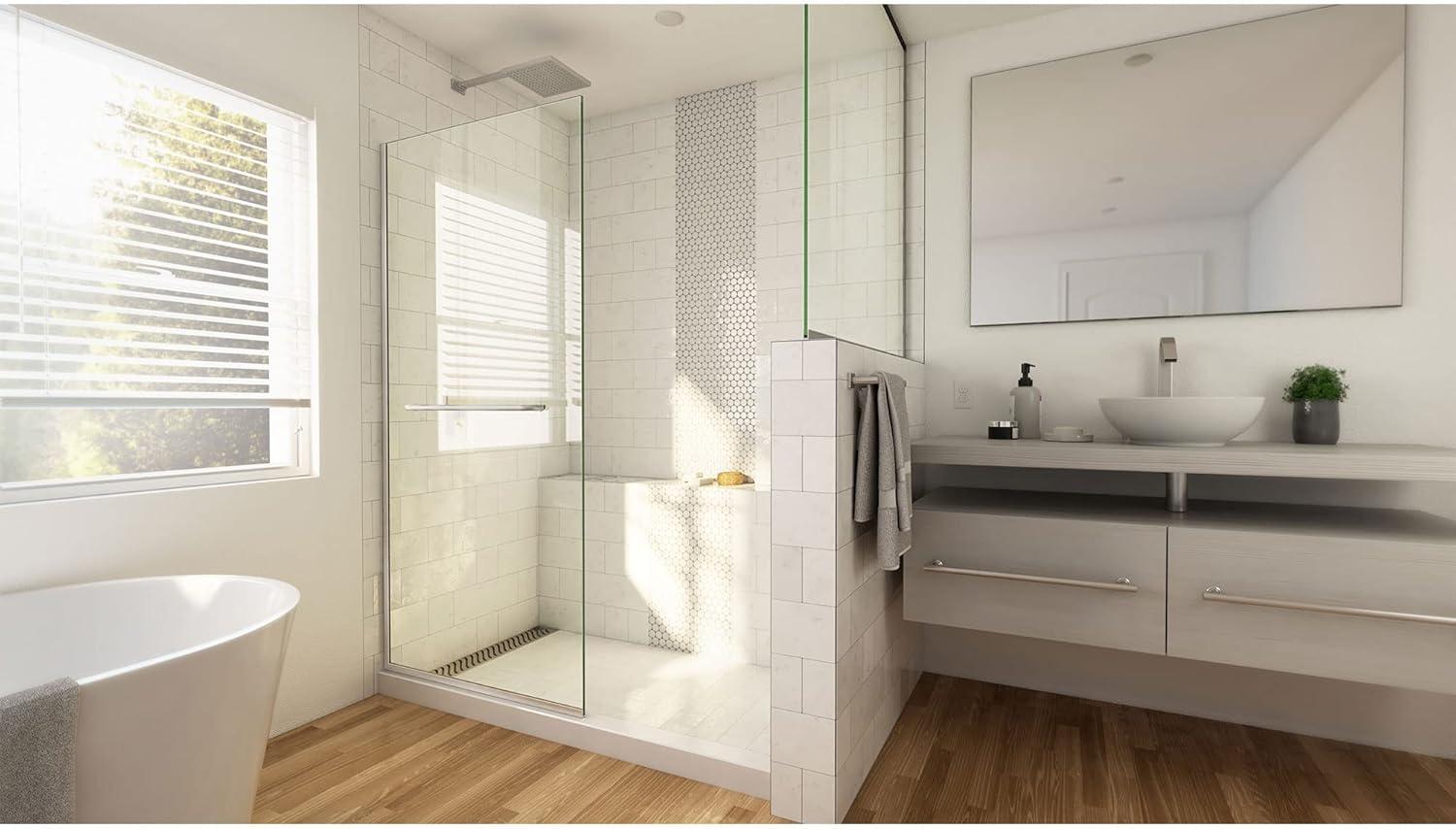 30" W x 72" H Frameless Shower Door