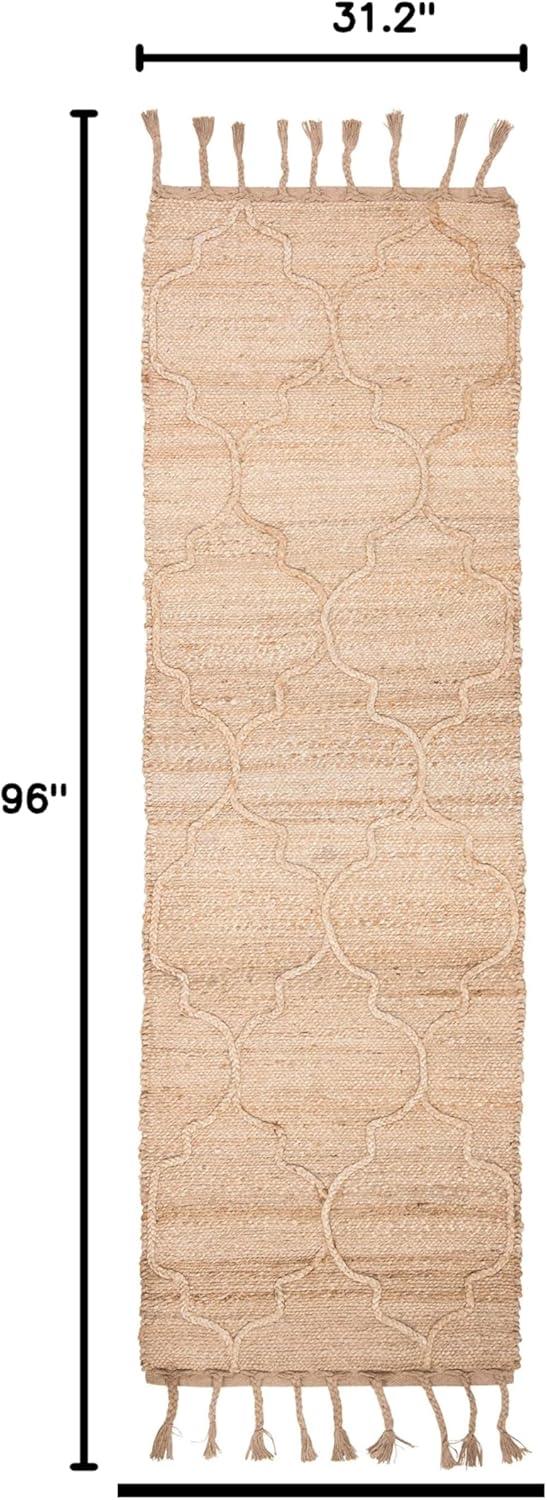 Natural Fiber NF106 Hand Woven Runner Rug - Natural - 2'6"x8' - Safavieh..