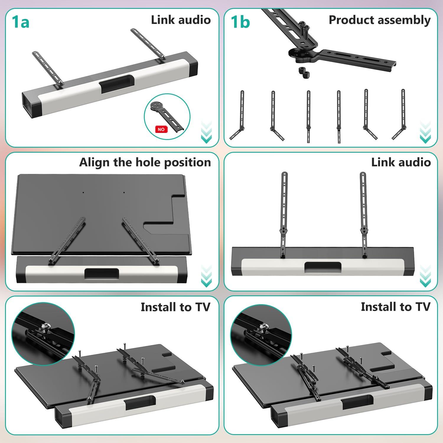 Mount-it Soundbar Bracket Universal TV & Reviews | Wayfair