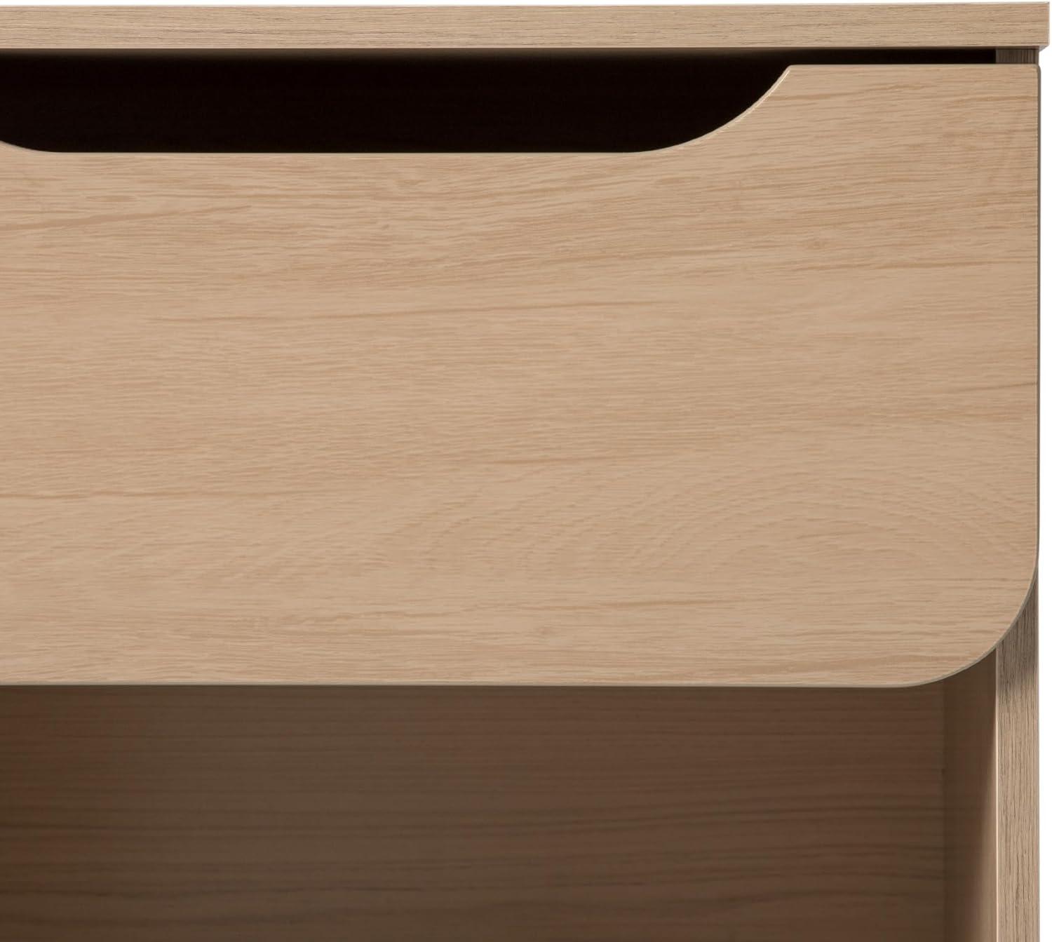 Walker Edison Modern Scandi 1-Drawer Nightstand, Riviera