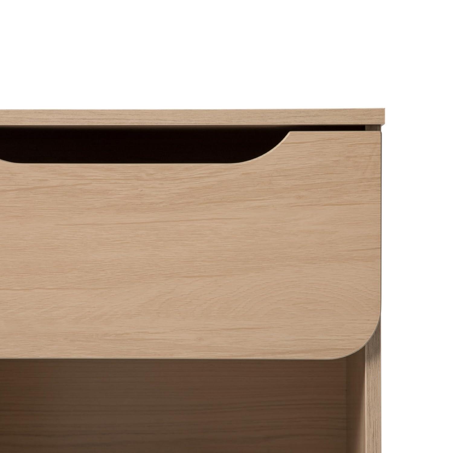 Walker Edison Modern Scandi 1-Drawer Nightstand, Riviera