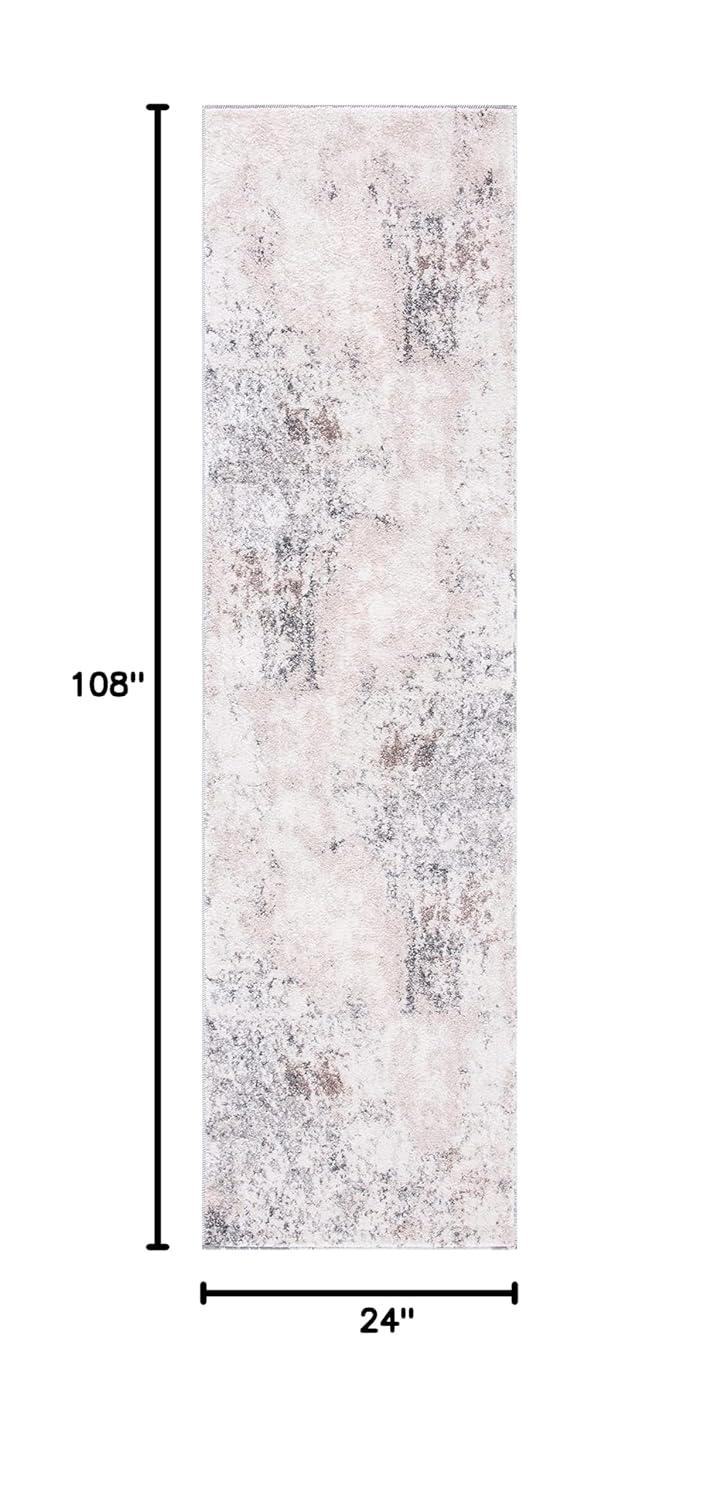 Aston ASN708 Power Loomed Indoor Runner Rug - Ivory/Grey - 2'x9' - Safavieh