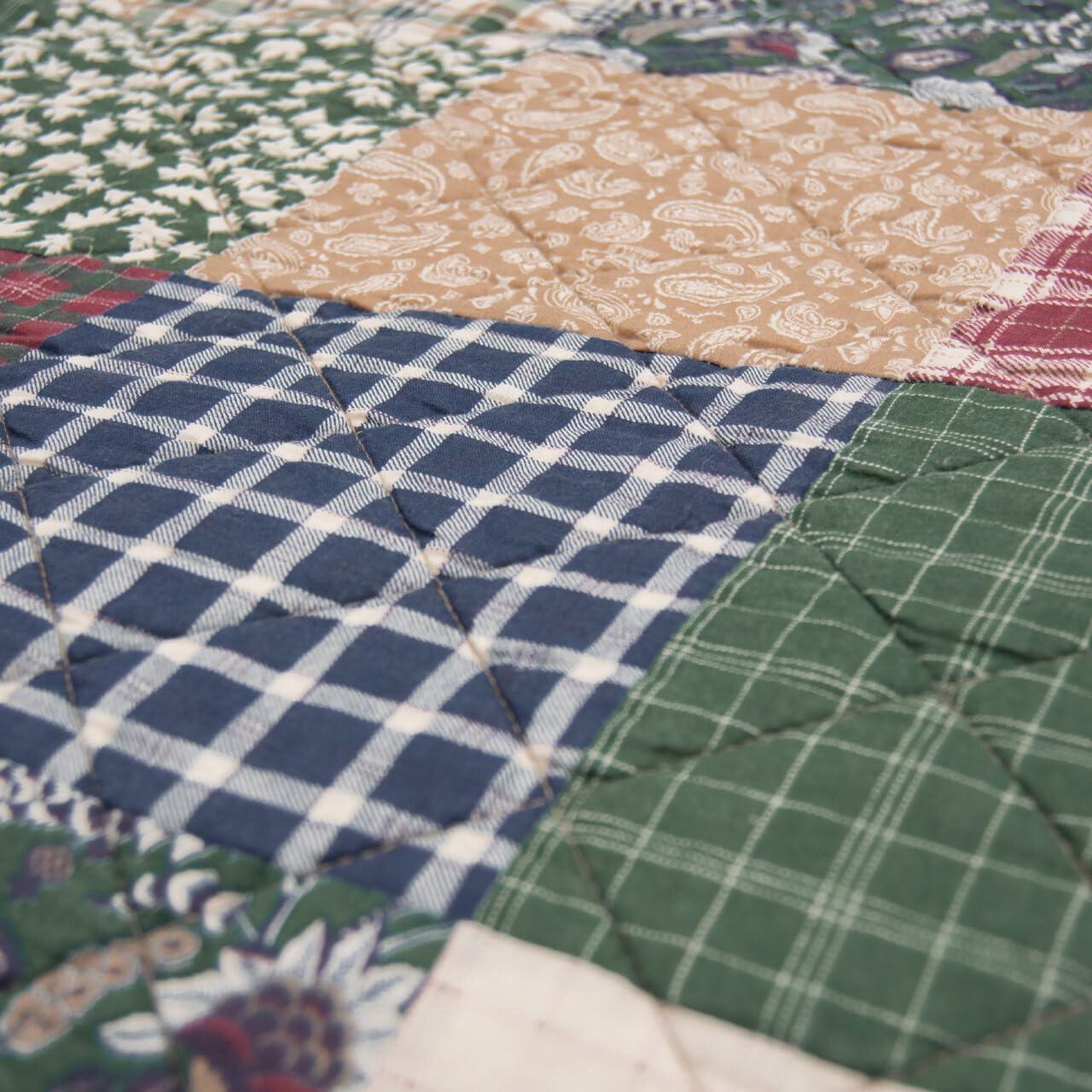 Donna Sharp Rustic Paisley 3pc Cotton Quilt Set
