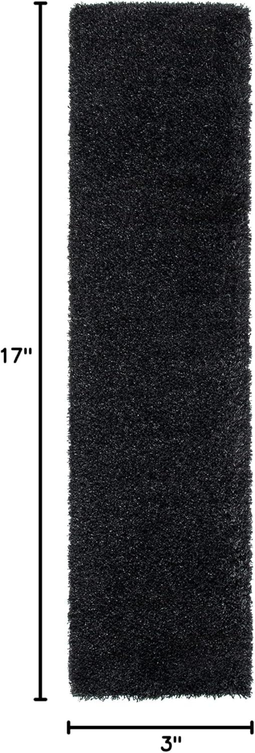 Shag SG151 Power Loomed Indoor Runner Rug - Beige - 2'3"x17' - Safavieh.