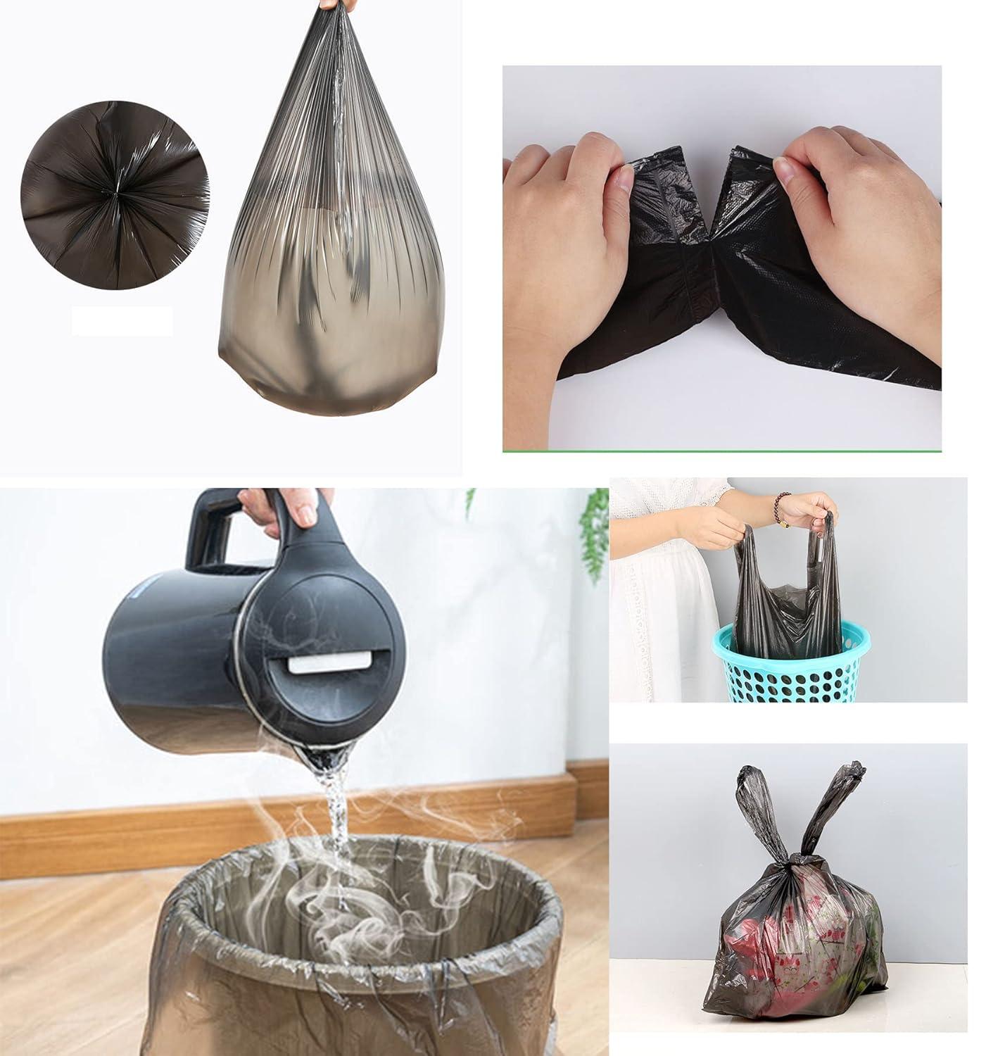 Small Trash Bags,5 Rolls 46x60 Cm 100 PCS 4 Gallon Garbage Bags, For Kitchen Bathroom Bedroom Office Use