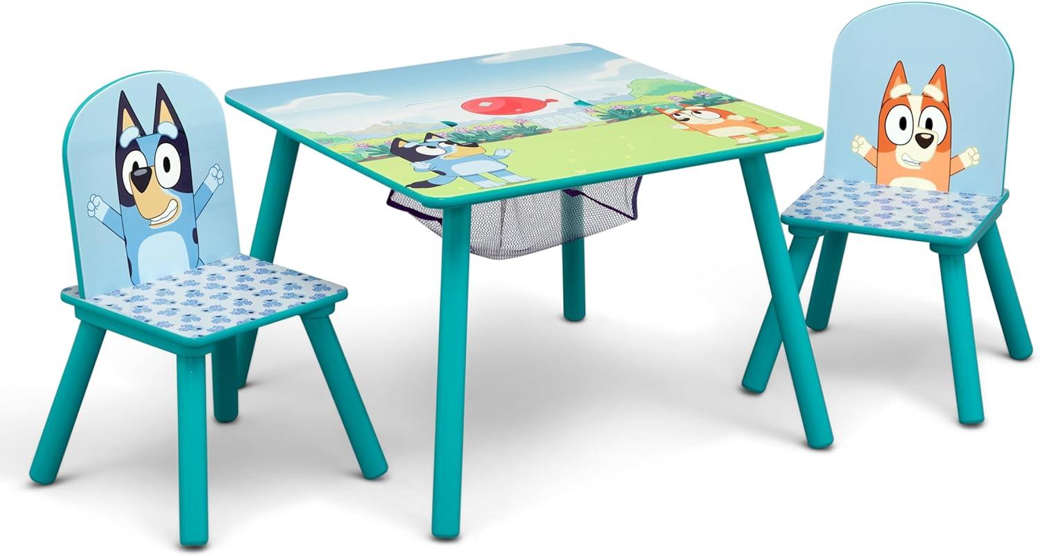 Delta Children Bluey Kids Table And Chair Set With Storage (2 Chairs Included) Delta Children - Greenguard Gold Certified