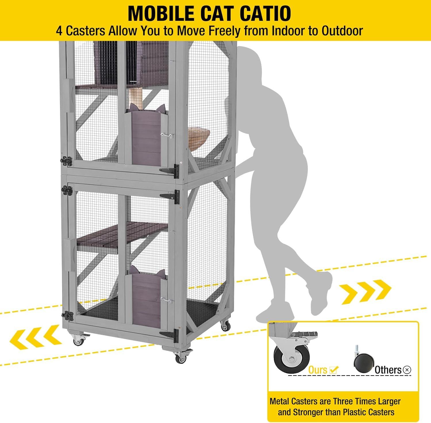 Aivituvin Portable Cat Playpen