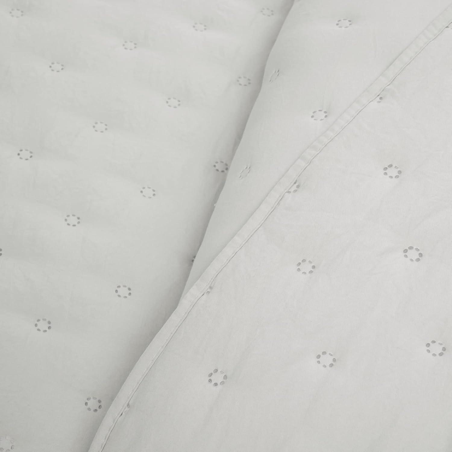Lush Decor Reyna Ruffle Microfiber Reversible 3 Piece Quilt Set (Set of 3)