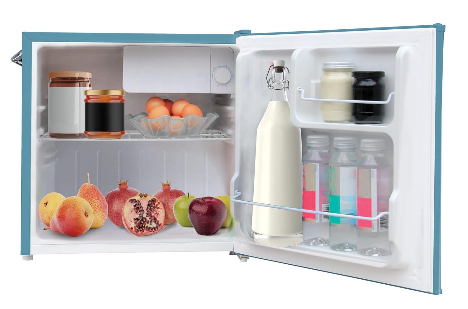 Hamilton Beach, 1.6 cu. ft. Retro Bar Fridge with Side Bottle Opener, Blue