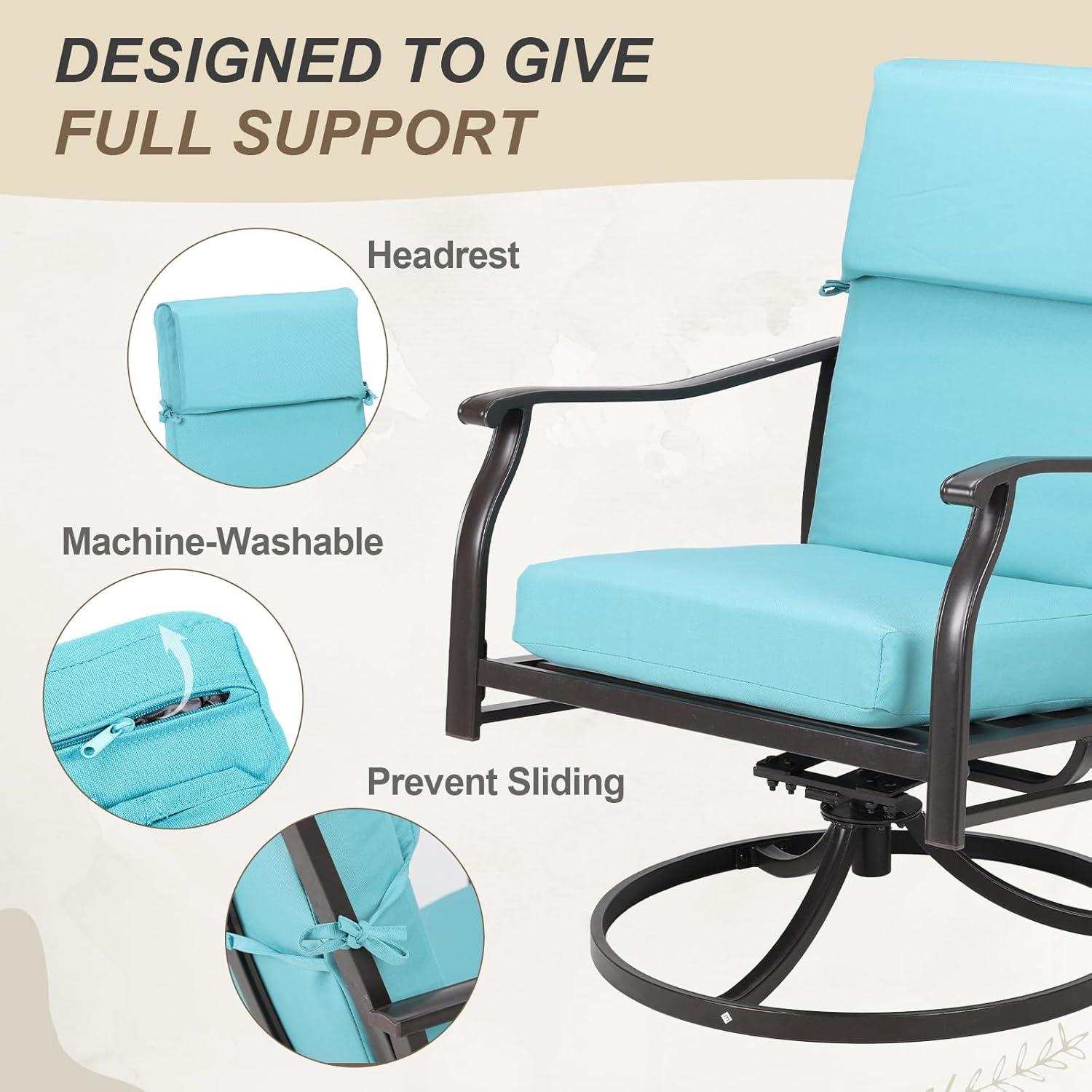 20.5 in. x 20.5 in. Outdoor High Back Chair Cushion with Adjustable Buckles and Ties in Charcoal Black (4-Pack)