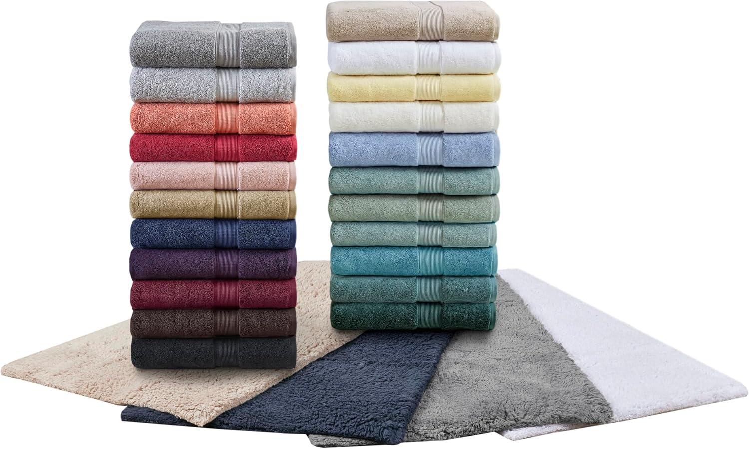 Oversized Brown Turkish Cotton 8-Piece Towel Set