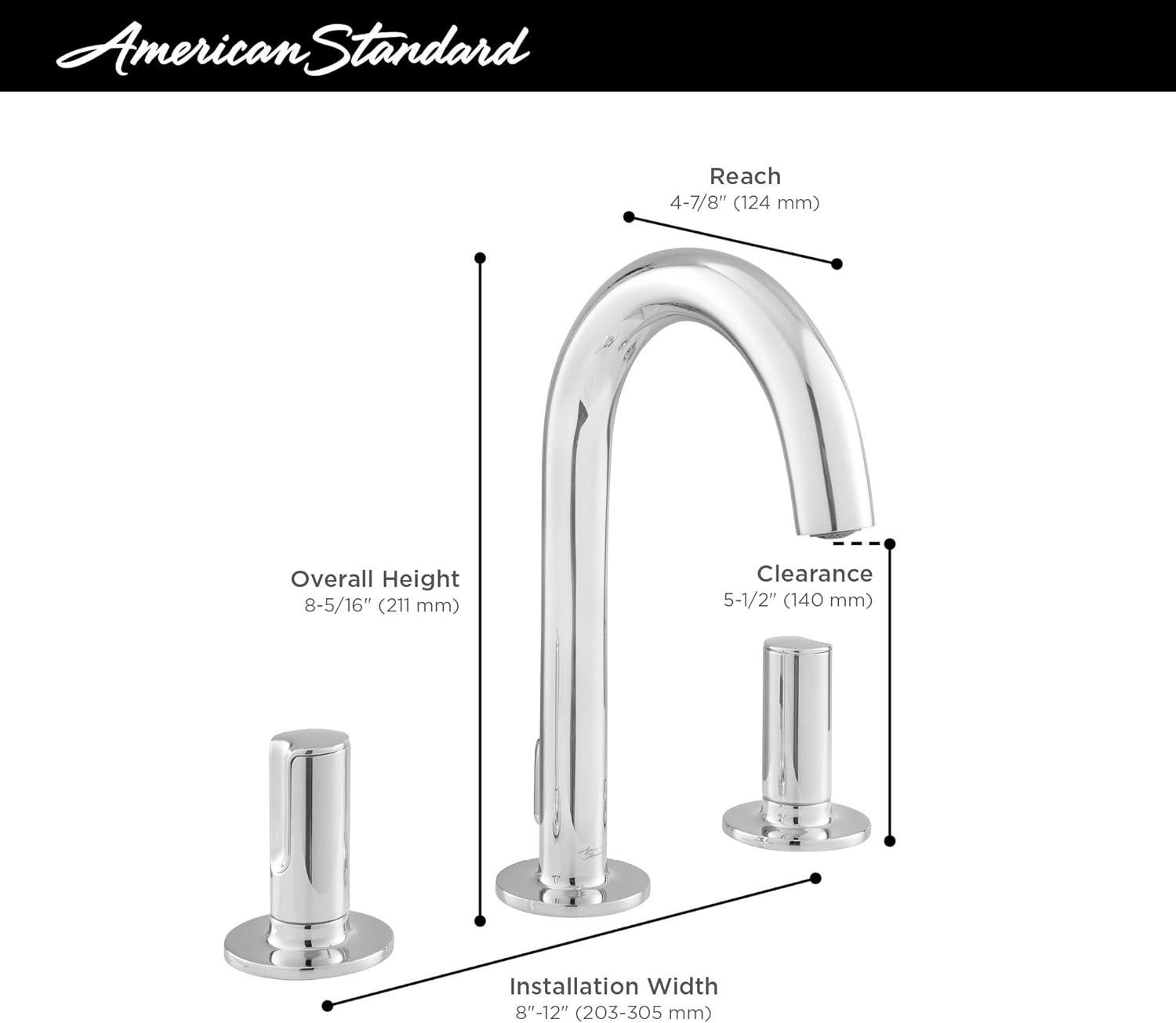 Studio S Polished Chrome Widespread Bathroom Faucet with Knob Handles