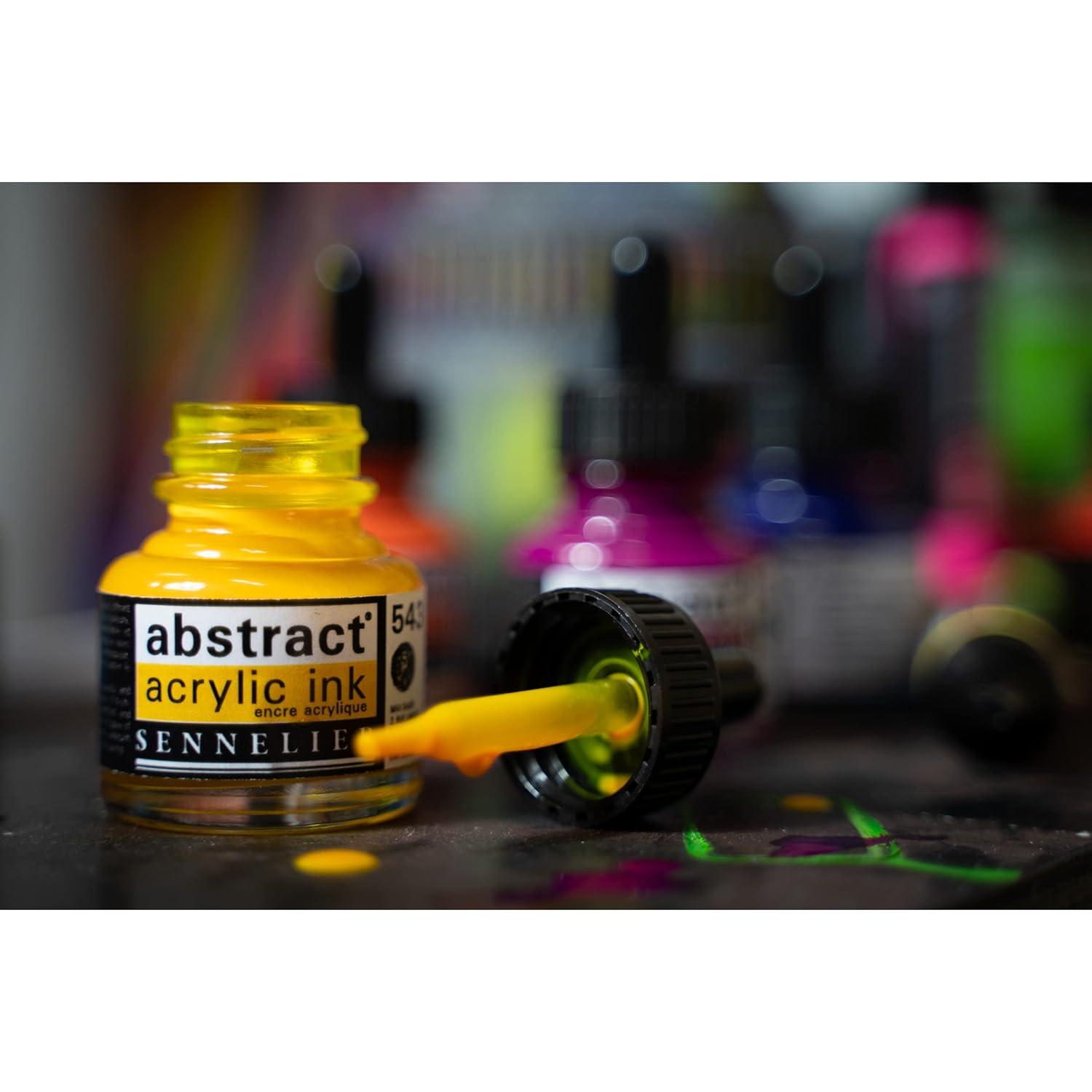 Indigo Blue 30ml Acrylic Ink with Dropper Top