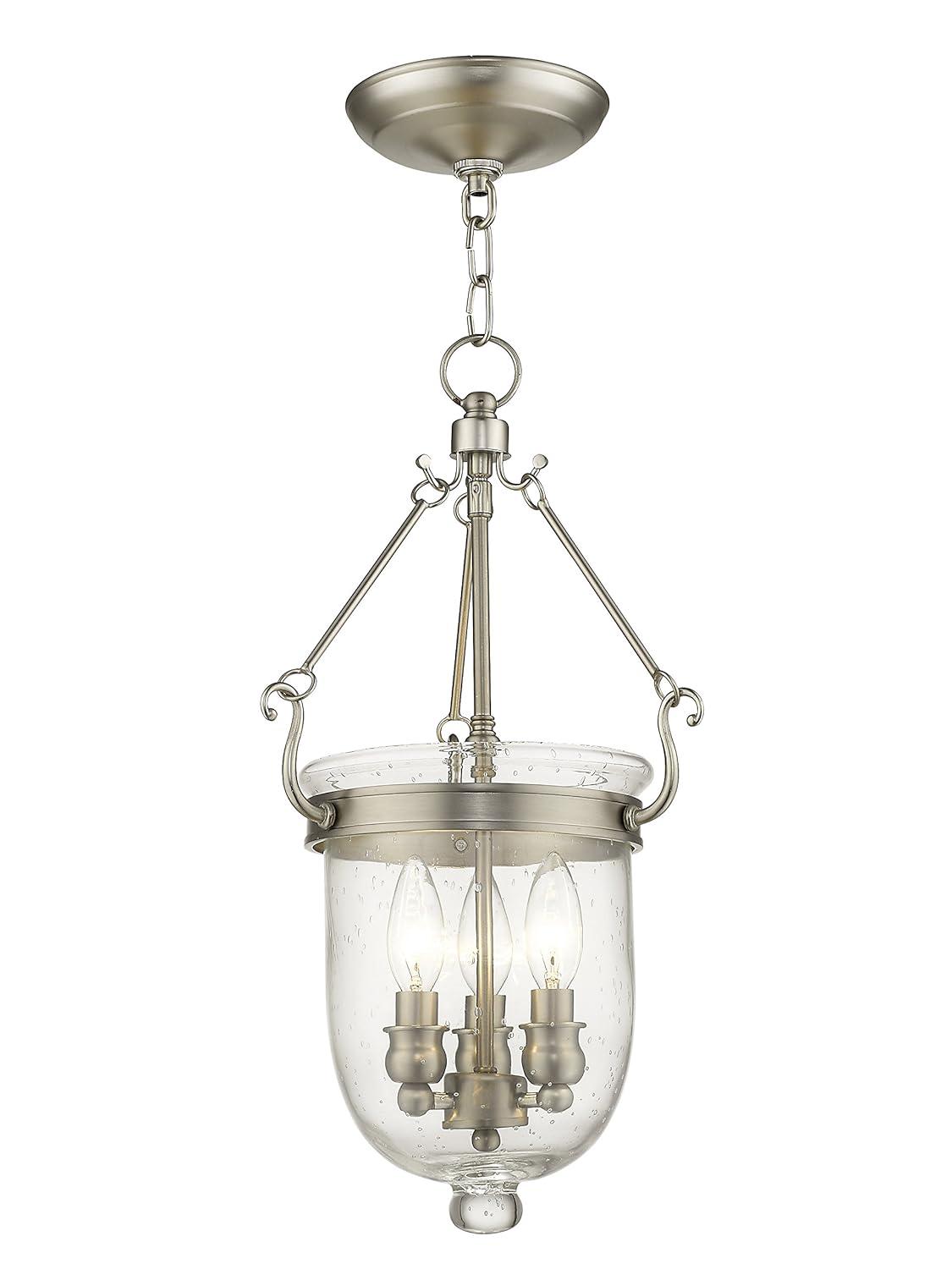 Livex Lighting Jefferson 3 - Light Chandelier in  Brushed Nickel