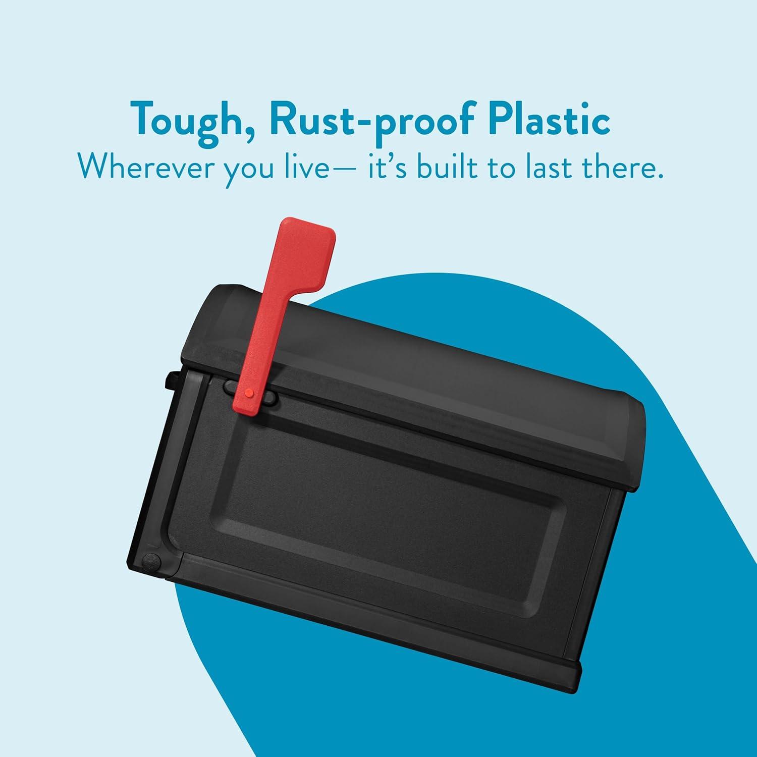 Architectural Mailboxes BILT CRE8 Extra Large Capacity Plastic Post Mount Mailbox