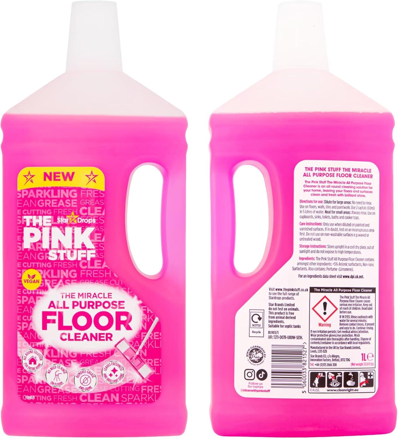 The Pink Stuff, Miracle All-Purpose Liquid Floor Cleaner, 33.8 fl. oz.