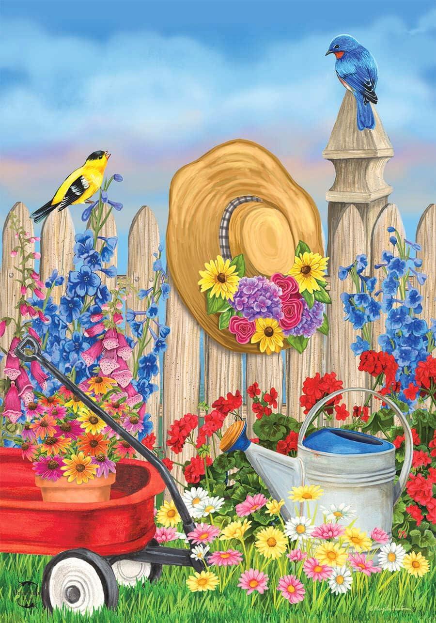 Briarwood Lane Spring House Flag 40x28 For Outdoor Pansies Seasonal For Spring House Flag