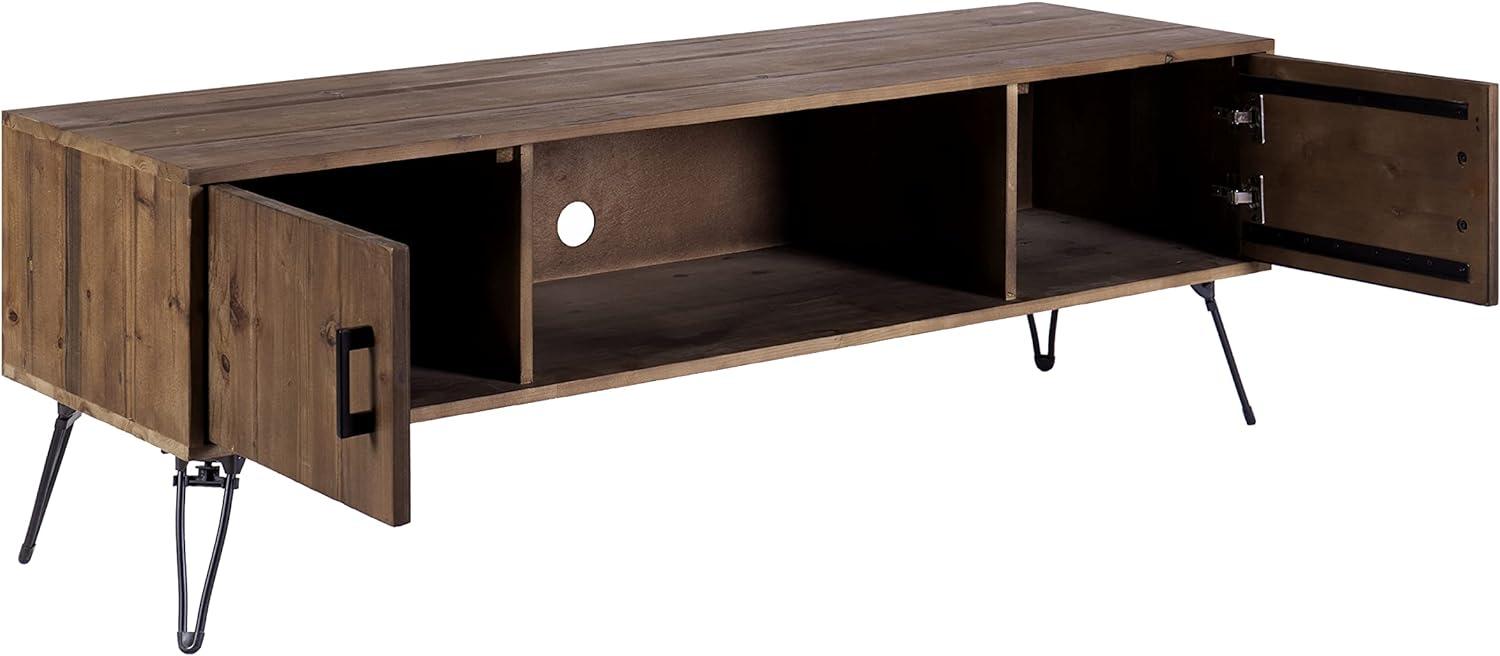 Clive 60" Natural Brown Reclaimed Wood Farmhouse TV Stand
