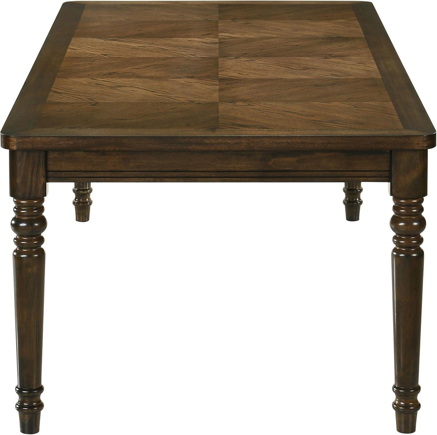Coaster Willowbrook Traditional Rectangular Wood Dining Table Chestnut