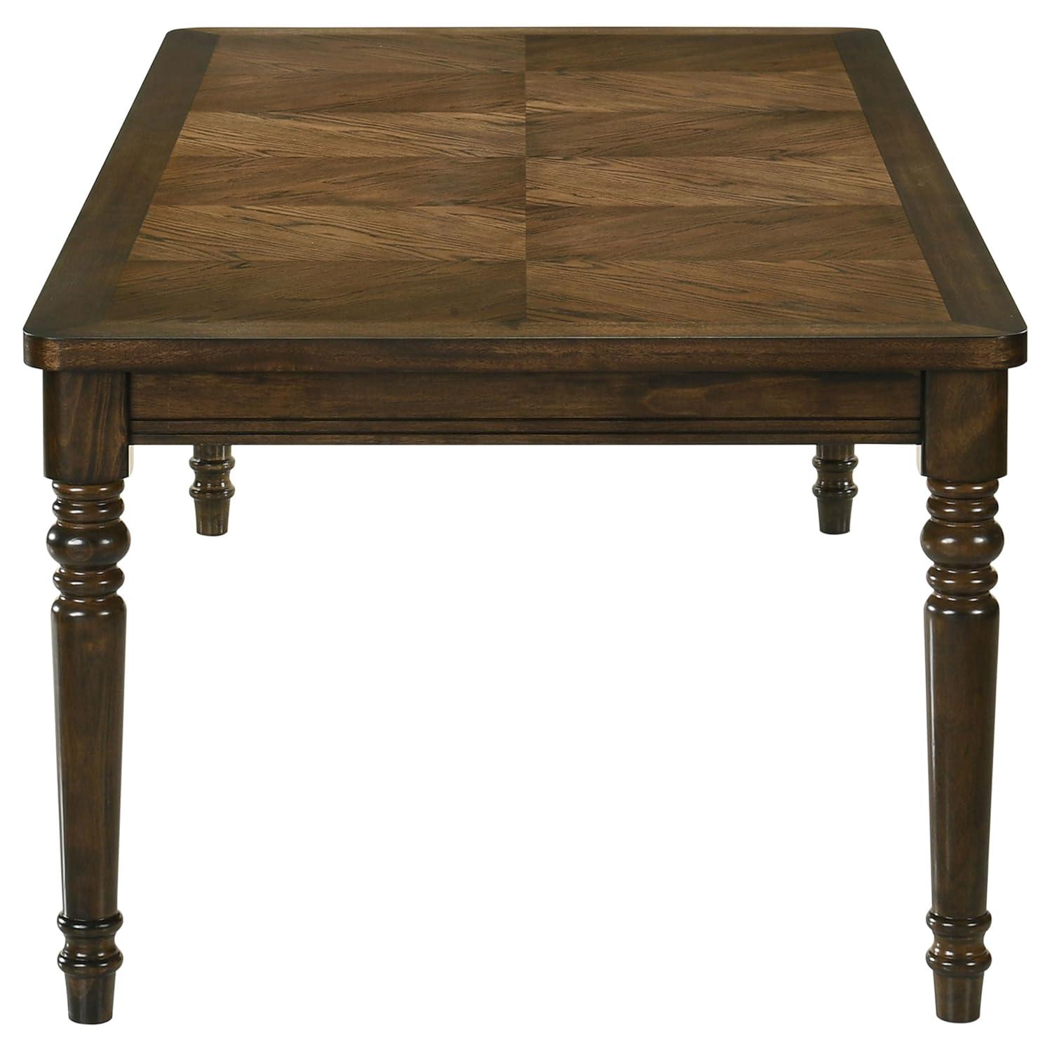Coaster Willowbrook Traditional Rectangular Wood Dining Table Chestnut