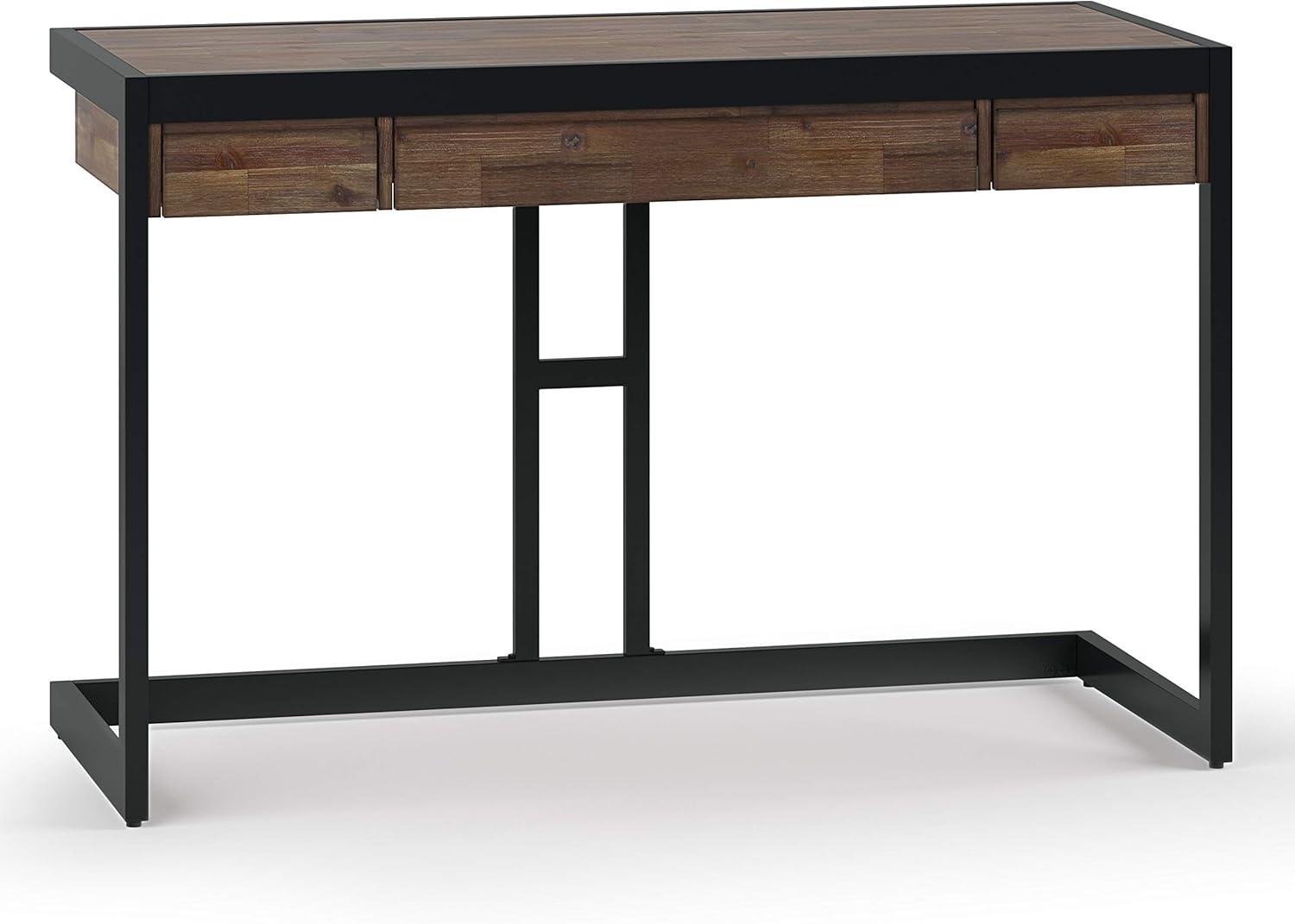 Simpli Home Erina Industrial 48 " Desk in Rustic Natural Aged Brown