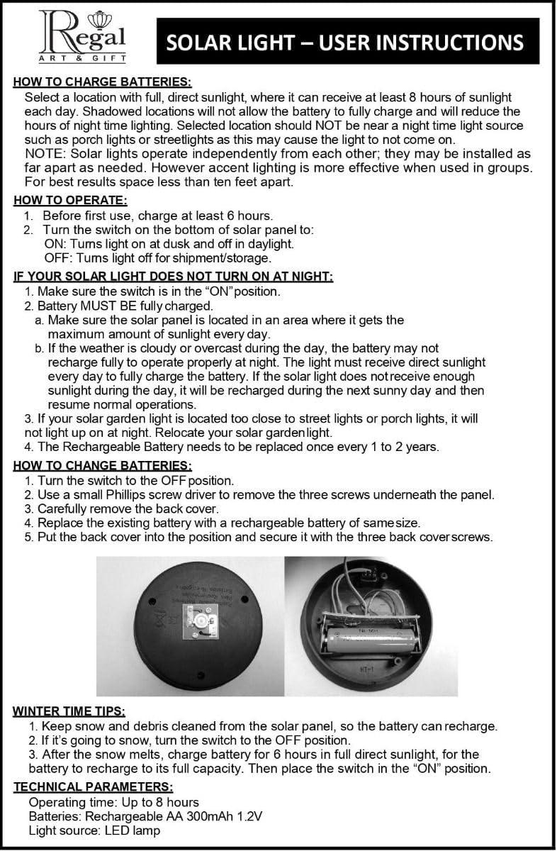 Regal Art & Gift 14.5'' Battery Powered Integrated LED Outdoor Hanging Light
