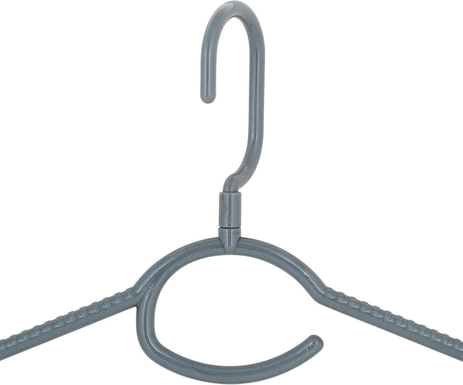 Laundry 360 Woolite Plastic Standard Hanger for Dress/Shirt/Sweater (Set of 5)