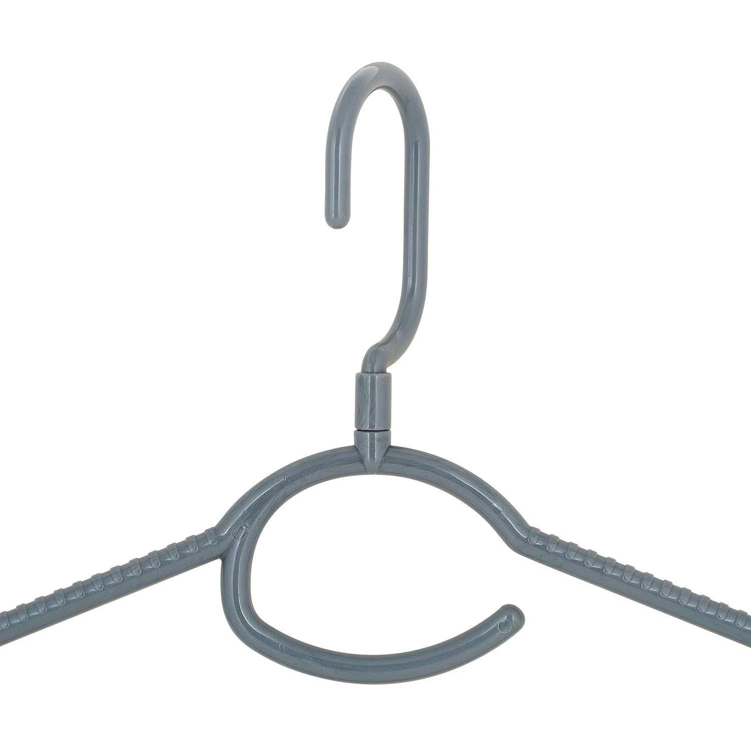 Laundry 360 Woolite Plastic Standard Hanger for Dress/Shirt/Sweater (Set of 5)