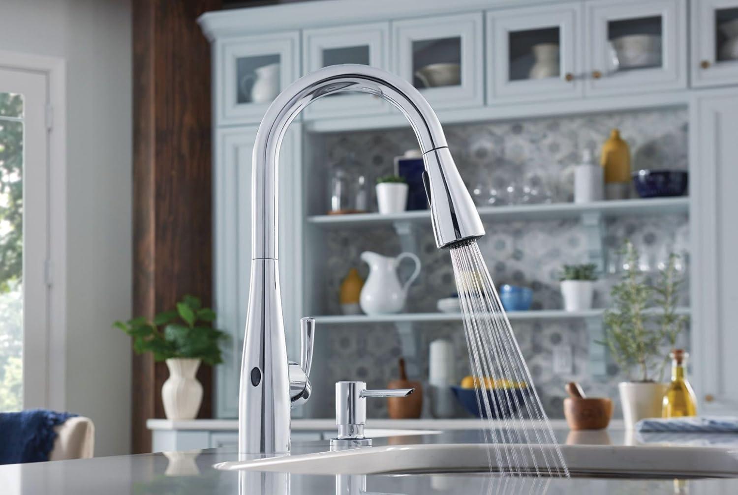 Chrome Touchless Kitchen Faucet with Pull-out Spray