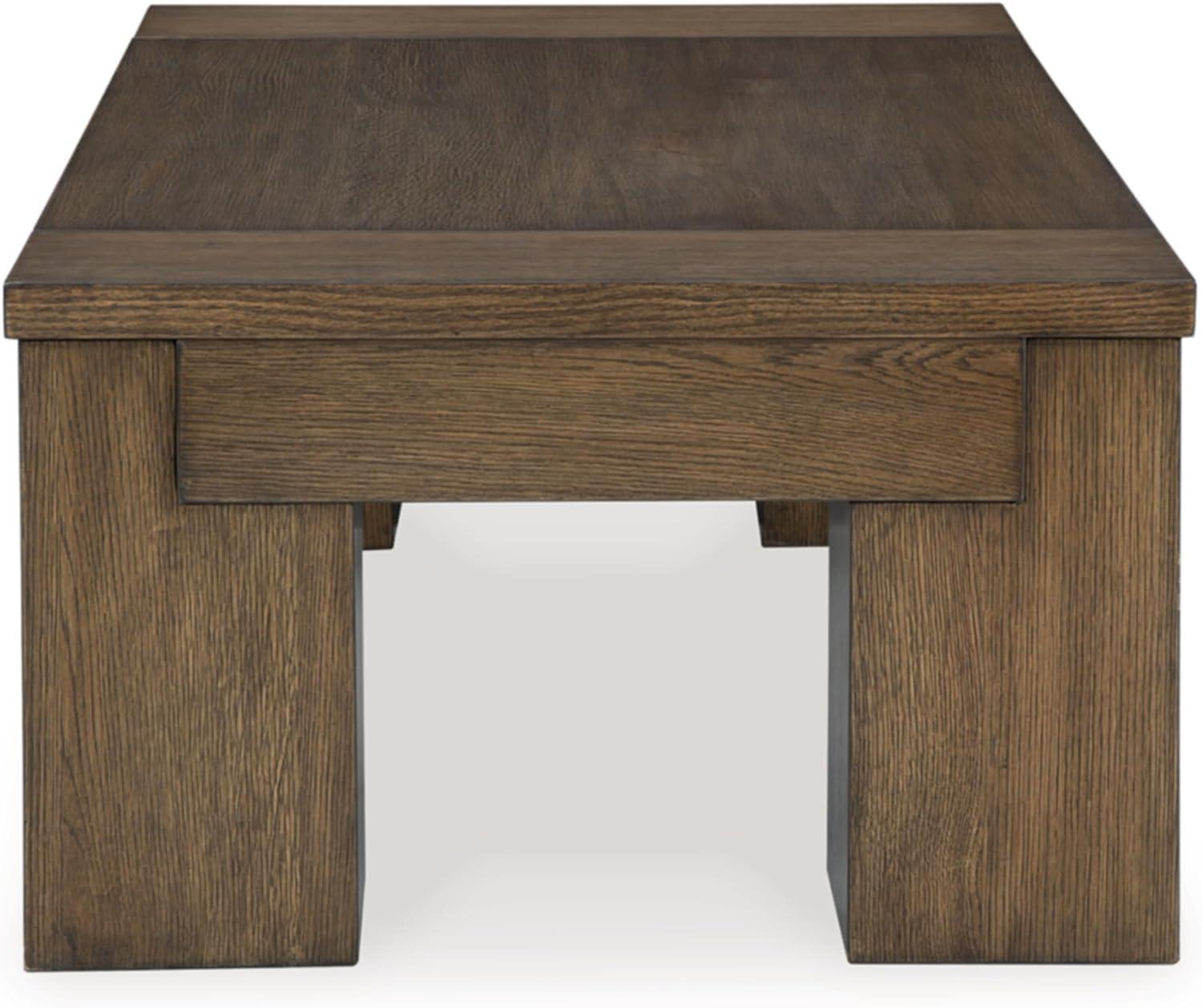 Signature Design by Ashley Rosswain 54" Lift-Top Coffee Table, Brown