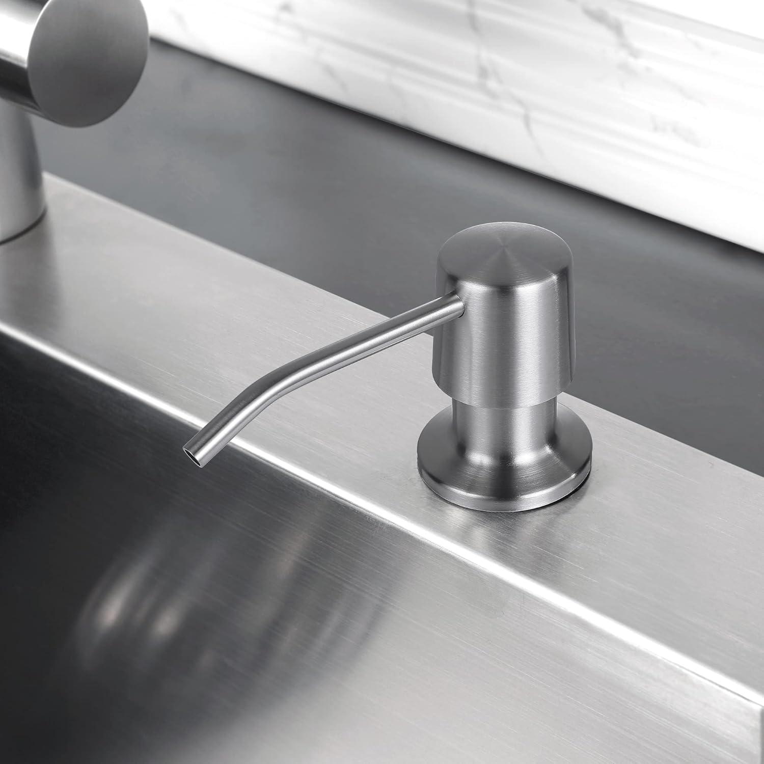 Stainless Steel Kitchen Sink Soap Dispenser with Extension Tube