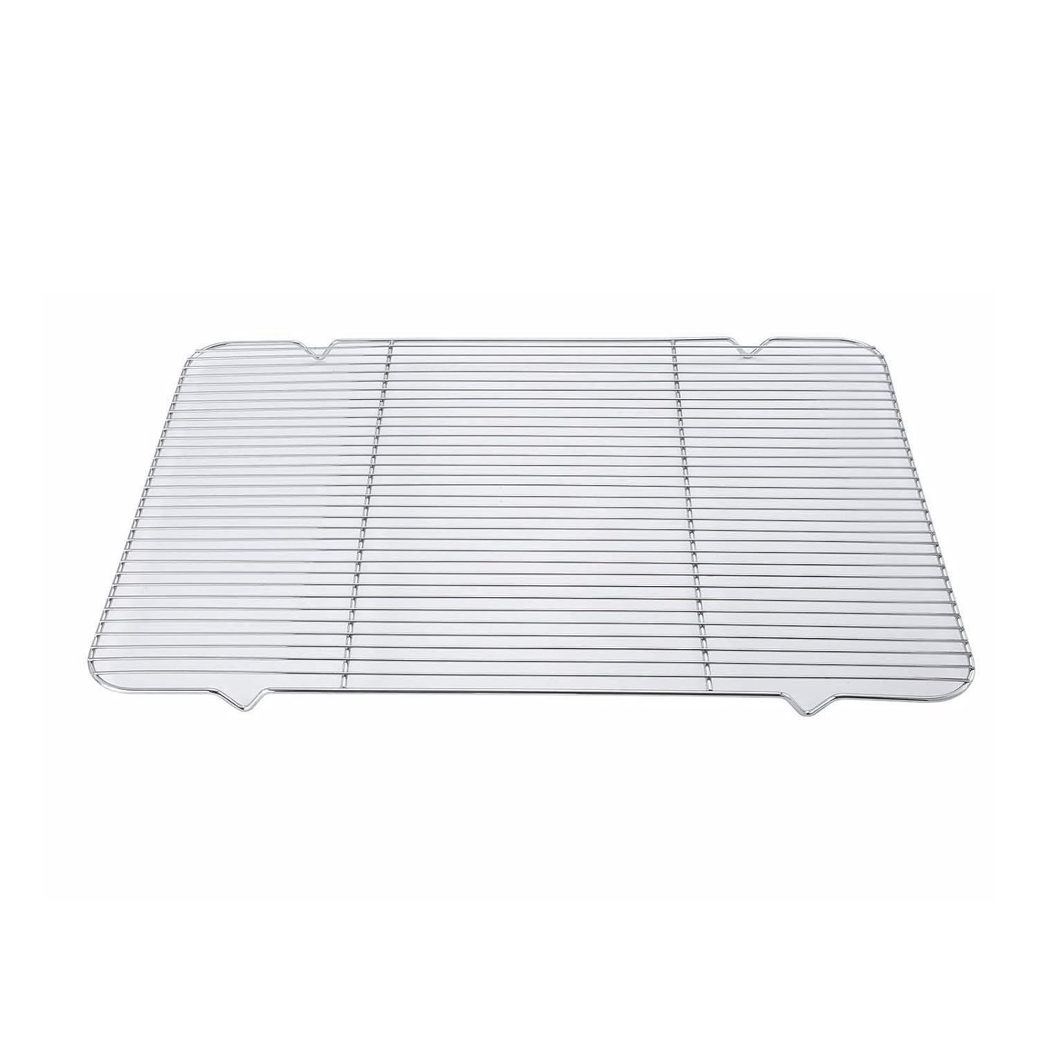 Medium Chrome Rectangular Icing and Cooling Rack with Built-in Feet