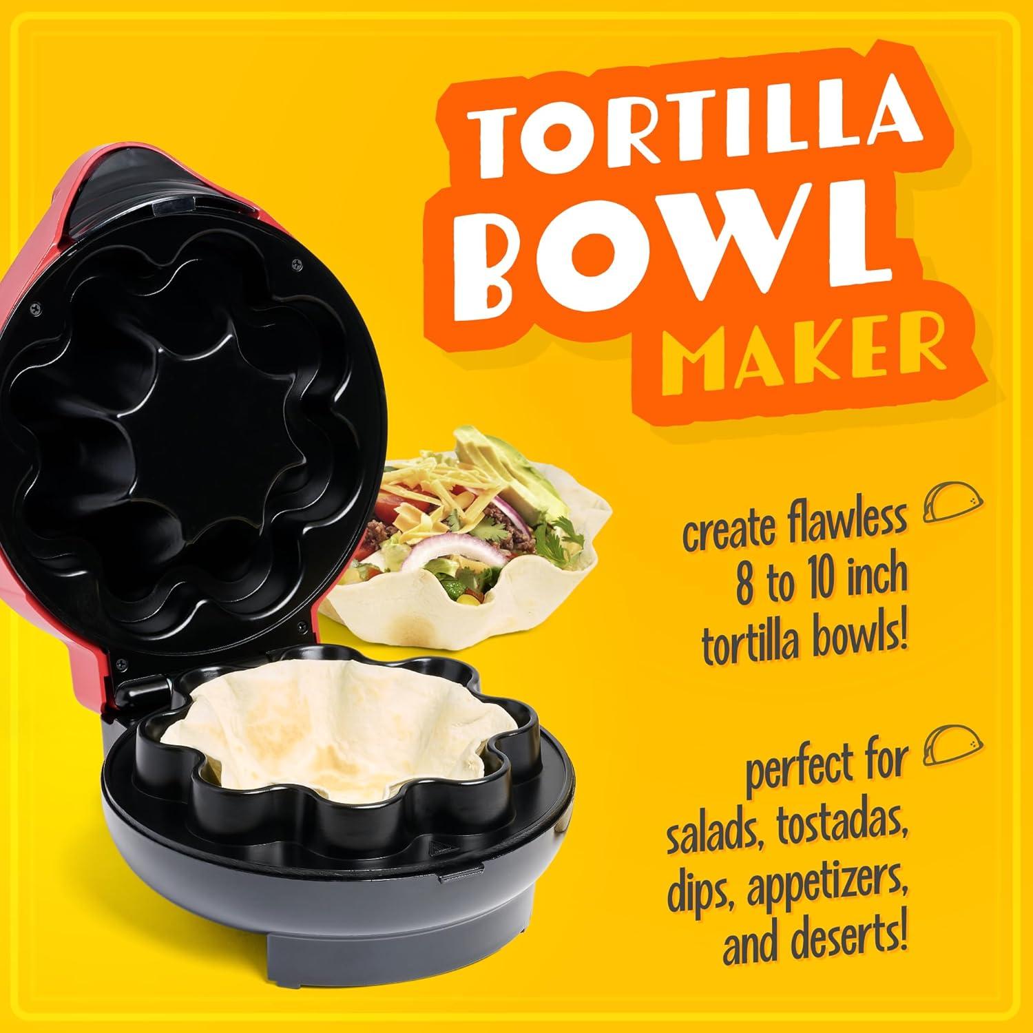 Taco Tuesday TTTB1RD Baked Tortilla Bowl Maker