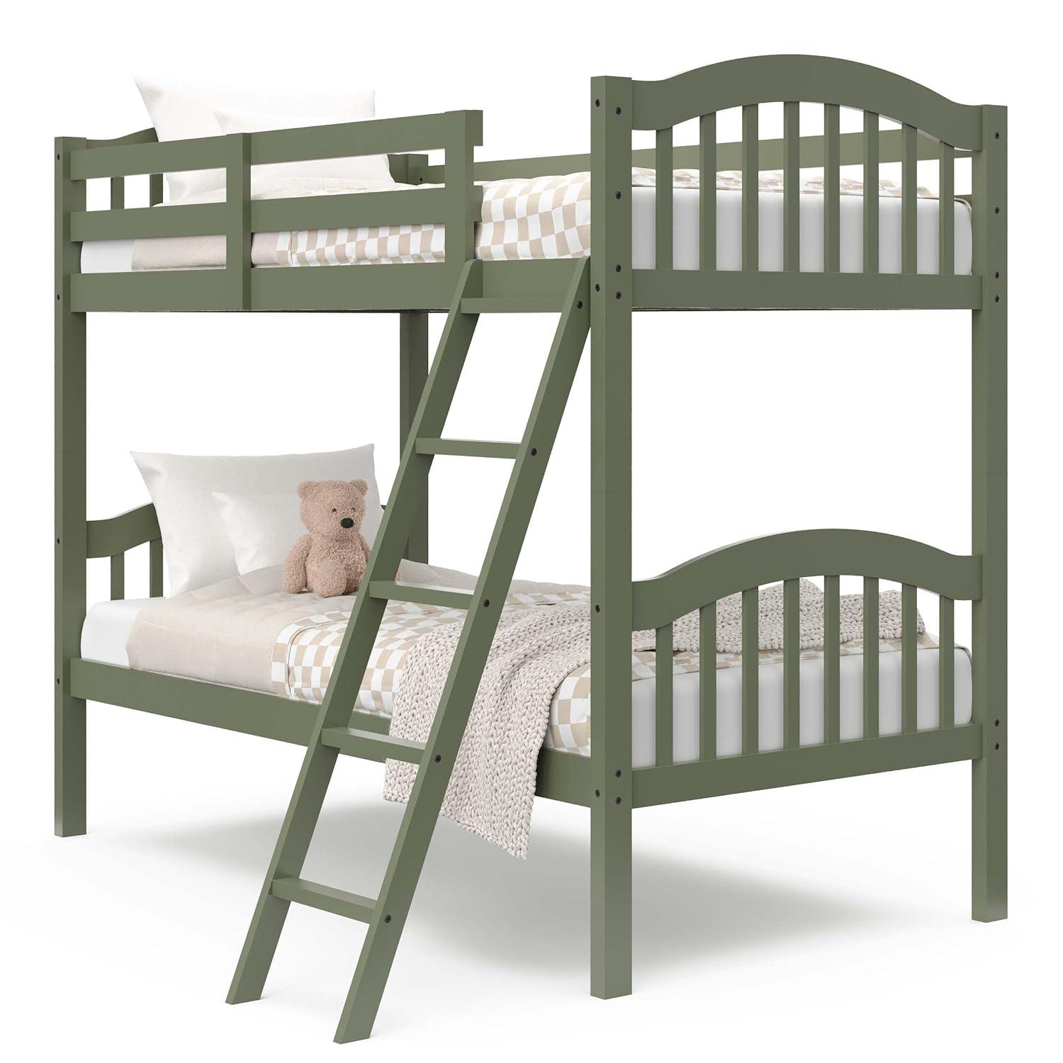 Long Horn Twin Over Twin Solid Wood Standard Bunk Bed by Storkcraft